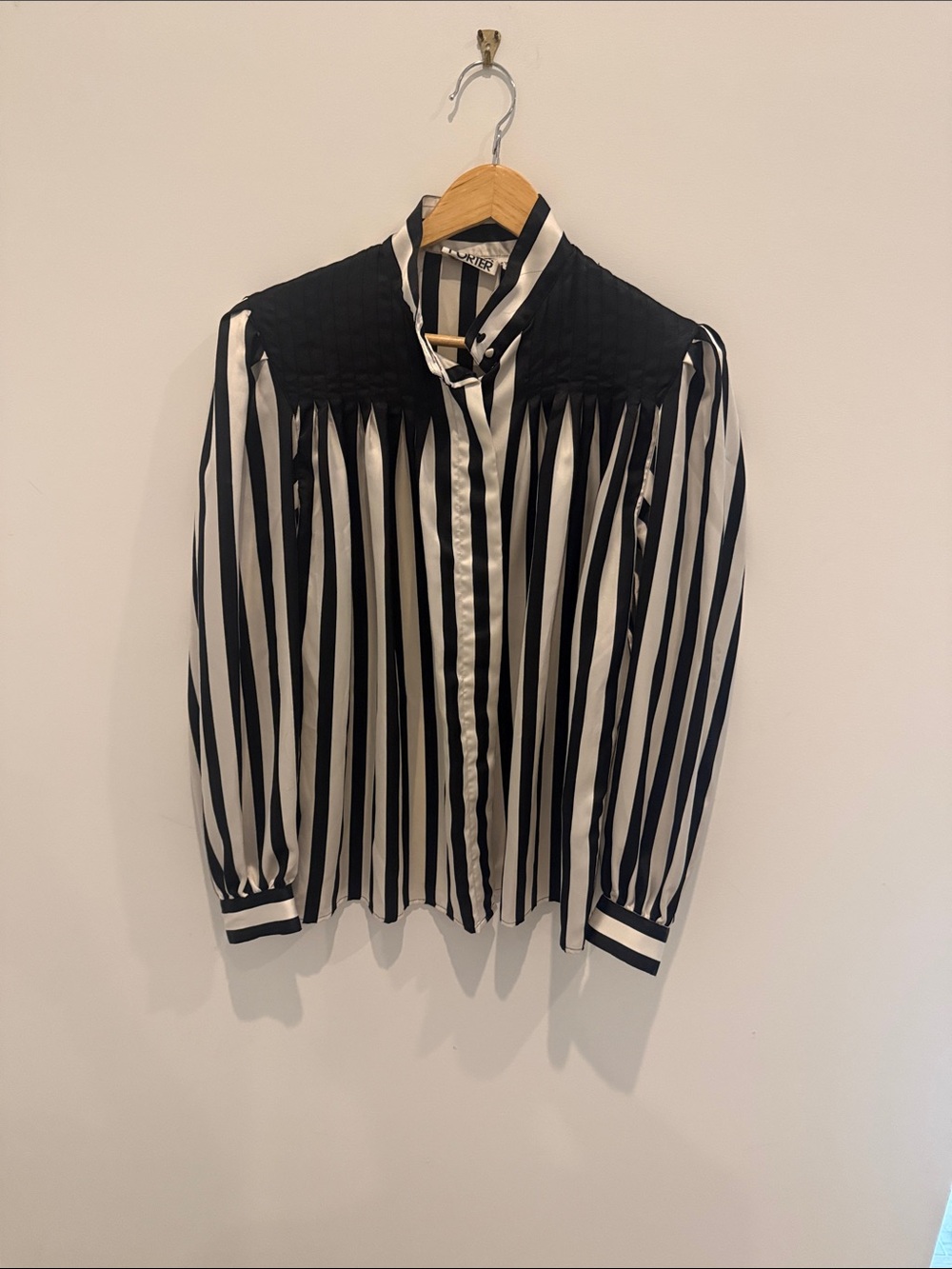 Black & White Striped Women's Blouse